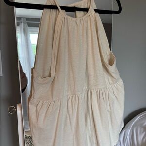 American Eagle Cream Halter Top